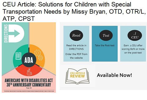 CEU Article Solutions for Children with Special Transportation Needs